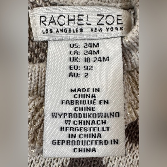 Rachel Zoe Girl’s Leopard Print Sweater Dress - Picture 4 of 6